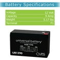 thumbnail image 3 of UB1290 Replacement for Parasystems / Minuteman PRO500E UPS Battery 12V 9AH, 3 of 6