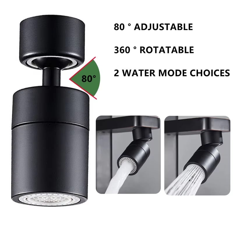 360 ° Universal Kitchen Faucet Anti-splash Aerator Bathroom Tap Rotatable Faucet 2 Mode Tap Nozzle Bubbler Kitchen Sink Faucet