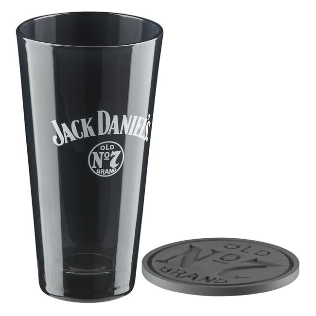 Tall 10 Ounce Glasses....NEW Set of 4 Jack Daniel's "Old No.7" Drink Glasses 