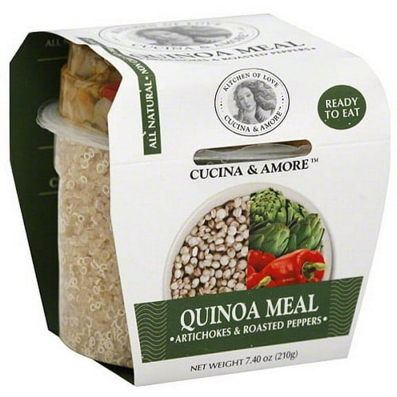 Cucina & Amore Artichoke & Roasted Peppers Quinoa Meal, 7.9 oz, (Pack of 6)