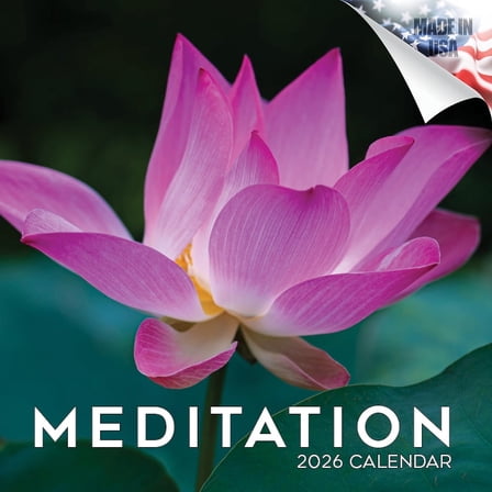 MegaCalendar Meditation Wall Calendar, 16 Month