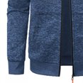 thumbnail image 4 of RYDCOT Mens Hoodies Knit Sweater, Full Zip Fleece Lined Cardigan Sweatshirt Jacket Casual Regular Fit Knit Hooded Men Sweatshirt Jacket Navy, 4 of 7