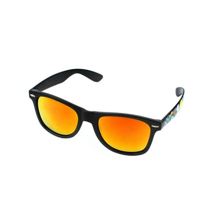 Lady Eyewear Black Single Bridge Tinted Yellow Lens Eyeglass Sunglasses