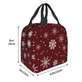 thumbnail image 2 of Naloa Romantic white snowflakes Print Lunch Box for Women Men,Insulated Lunch Bag,Lunchbox,Thermal Leakproof Cooler,Reusable Lunch Tote Bag for Work School Travel Picnic, 2 of 7