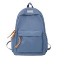 thumbnail image 1 of Mochila Nylon Moda Casual Color Caramelo Color Sólido Shopper Bolsa Azul, 1 of 5