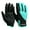 Green, variant on LH-SP Floral Garden Touchscreen Gloves, Synthetic Leather Palm, Jungle Print Design