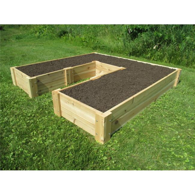 Natural Cedar Raised Bed Garden Kit, Raised Garden Bed Measurements