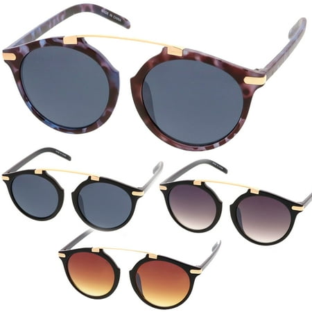 - MLC Eyewear Retro Fashion Dapper Frame Brow Bar Women Sunglasses Model 71