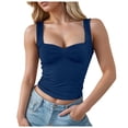 thumbnail image 1 of Top de encaje ajustado para mujer - Camiseta sin costuras con relleno extraíble - Tejido elástico, ideal para yoga/casual, 1 of 5