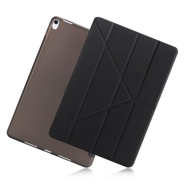 (negro) Tui Silicone Anti-chute Pour Ipad Pro 10.5 Inch/air 10.5 2019, Angles De Vue Multiples, Tui Silicone Lisse, Veille/rveil Automatique