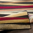 thumbnail image 3 of Livabliss Area Rugs for Living Room, 2x3 Riley Modern Dark Red Rug, Bedroom Dining Room Home Decor Stain Resistant Carpet (2' x 3'3"), 3 of 7