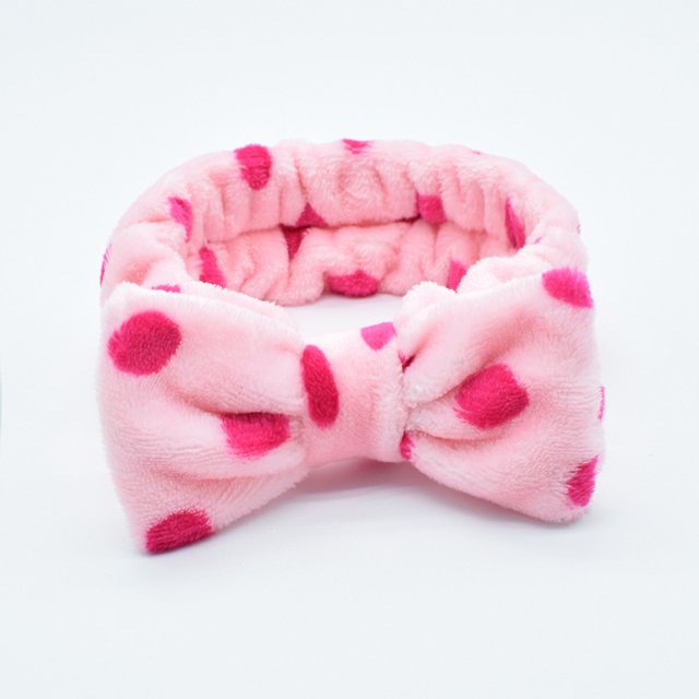 Banda para el cabello de moda coreana con lazo rojo, diadema deportiva para yoga, maquillaje, accesorios para el cabello