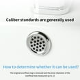 thumbnail image 2 of 6 Pieces Office Modern Style Insert Round Plastic Cap Sink Overflow Cover Rings with Filter Kitchen Bathroom Basin Hole Insert Cap Covers Drain Lid Mesh, 2 of 7