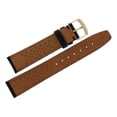 thumbnail image 2 of Hadley Roma Genuine Leather Black 18mm Hypo Allergenic Watch Band, 2 of 5