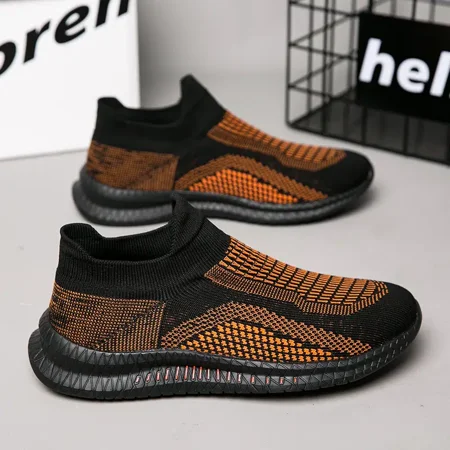 

Men‘s Knit Breathable Lightweight Slip On Sneakers Men‘s Sock Shoes