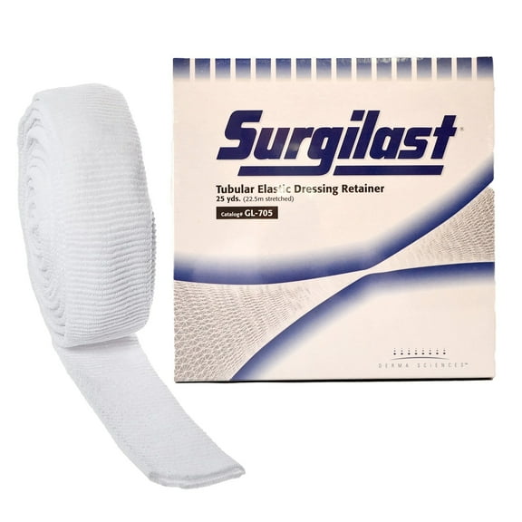 Surgilast Tubular Elastic Bandage Retainer Adhesive Bandage, 15" Working Stretch Size 5, 1 Count