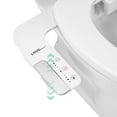 thumbnail image 1 of LIVINGbasics Ultra-Slim Toilet Bidet Attachment, Dual Nozzle Cold Water Non-Electric Design with Adjustable Pressure Control, Easy Installation, 1 of 6