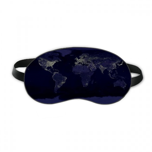 Mystery Space Planet Earth Aerial Map Sleep Eye Shield Soft Night Blindfold Shade Cover