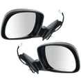 thumbnail image 3 of TRQ Power Chrome & Black Mirrors Pair Set for 00-06 Toyota Tundra Pickup Truck MRA09172, 3 of 4