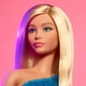 thumbnail image 3 of Barbie Looks Doll, Collectible No. 23 with Ash Blonde Hair & Modern Y2K Fashion, Metallic Blue One-Shoulder Dress with Strappy Heels, 3 of 5