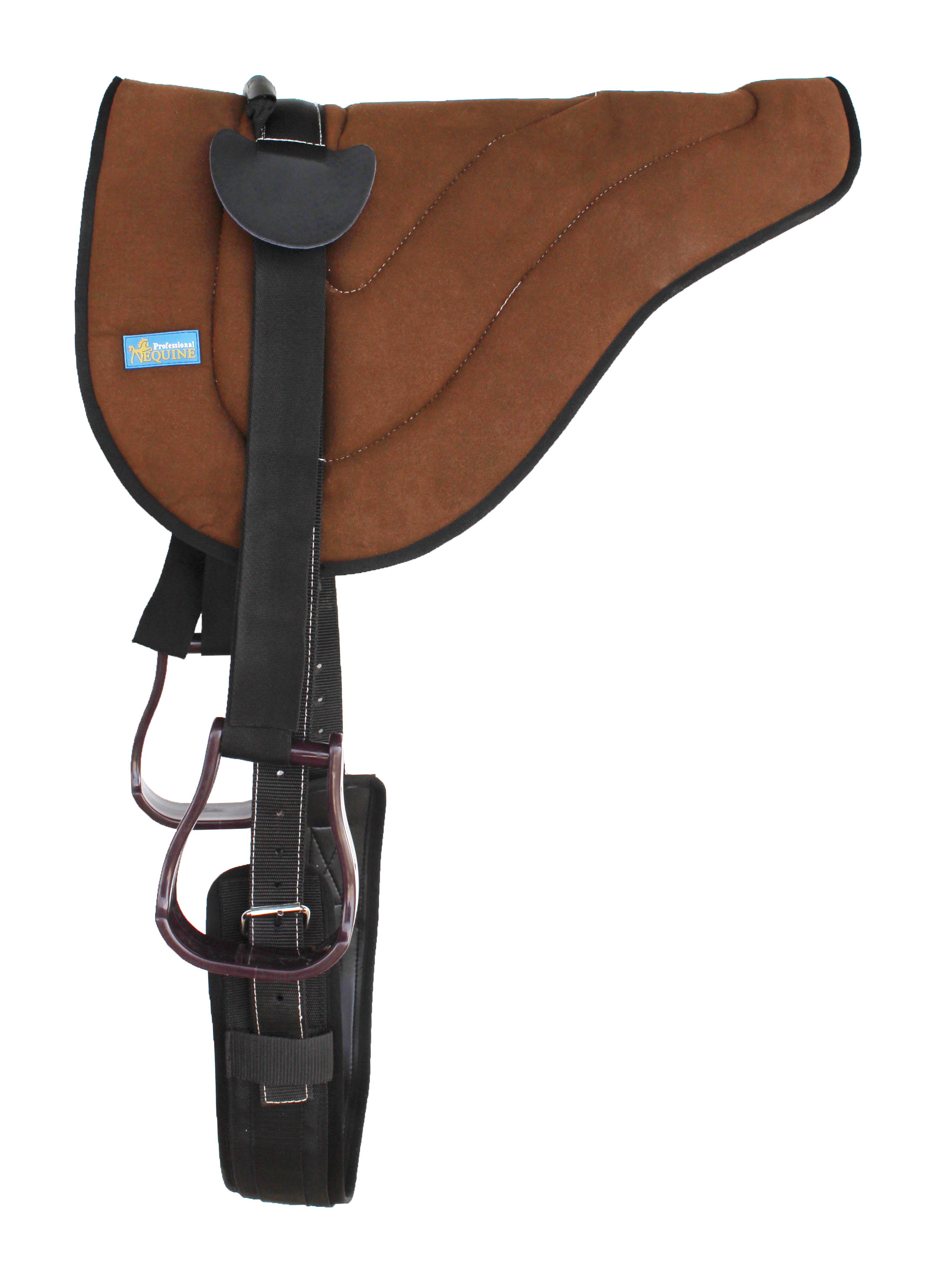 LEATHER BAREBACK ADULT SADDLE PAD by RIDERS CHOICE ~BROWN 