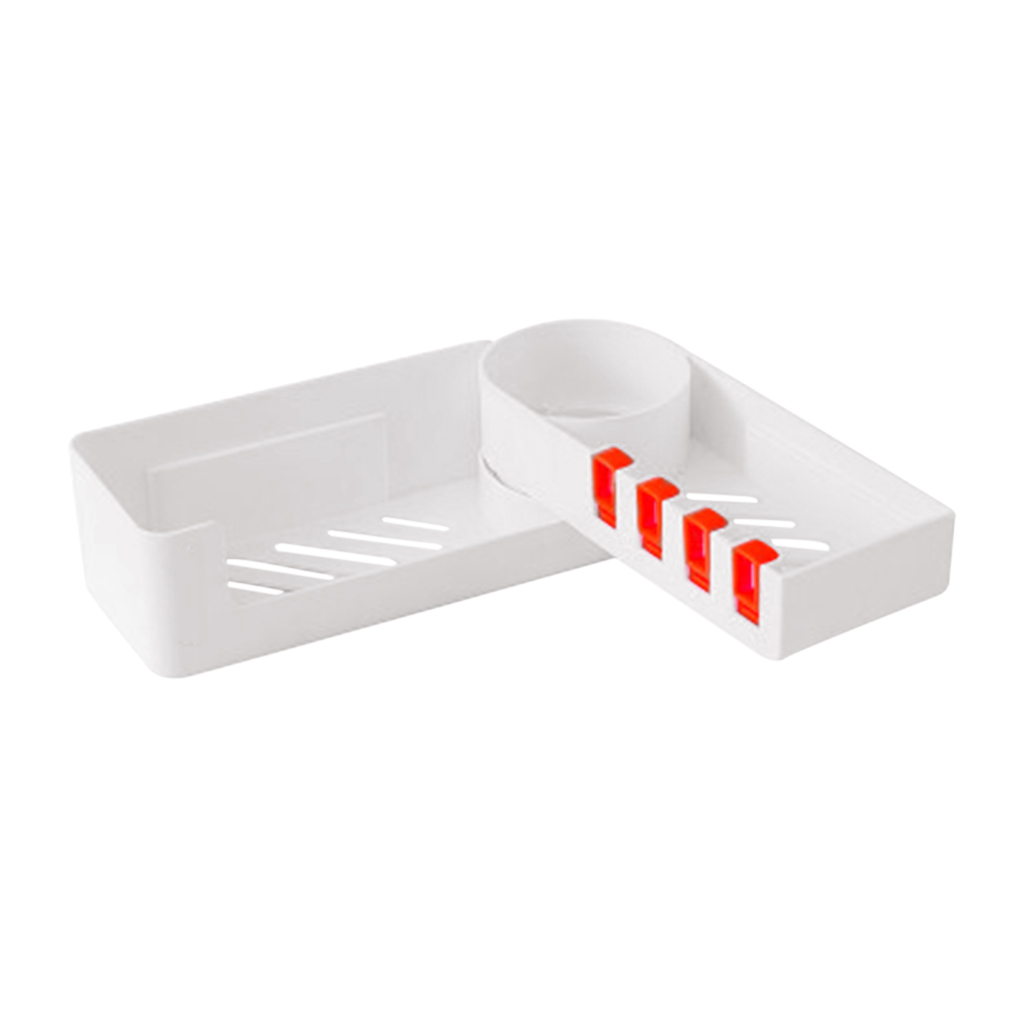 Bathroom Wall Mounted Shelf Shower Item Storage Rack Bathing Wall