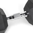 thumbnail image 2 of CAP Barbell, 30lb Rubber Hex Dumbbell, Single, 2 of 8