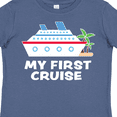 thumbnail image 4 of Inktastic My First Cruise with Cruise Ship and Palm Trees Boys or Girls Toddler T-Shirt, 4 of 5