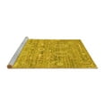 thumbnail image 2 of Ahgly Company Machine Washable Indoor Round Persian Yellow Traditional Area Rugs, 7' Round, 2 of 4