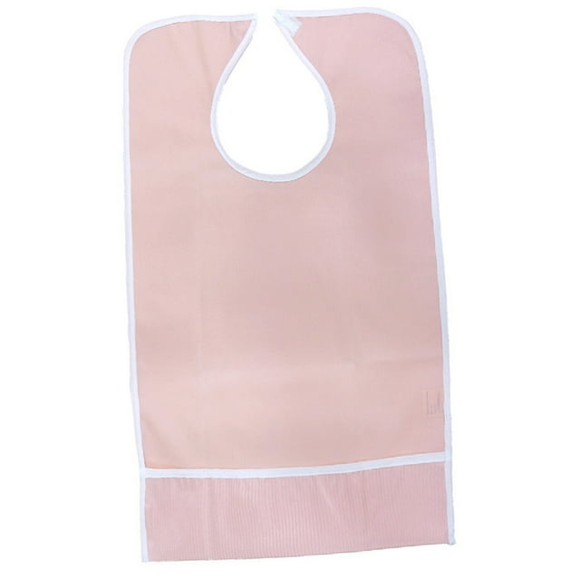Babero grande impermeable para adultos Yuyangstore Naranja rosa