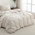 thumbnail image 5 of 100% Pure Linen Duvet Cover with Button Closure and Corner Ties Soft & Breathable - Natural Full/Queen, 5 of 7