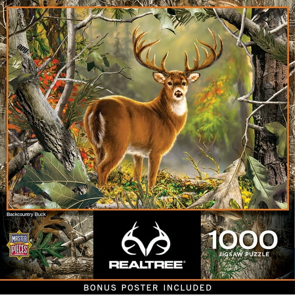 MasterPieces 1000 Piece Jigsaw Puzzle - Backcountry Buck - 19.25"x26.75"