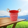 thumbnail image 2 of SXcggal Decorative Metal Flower Pots With Floral Print For Indoor Outdoor And Storage Universal Design Practical Basic Flower Pots For Garden, 2 of 5