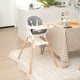 thumbnail image 2 of Costway Trona Convertible 6 en 1 para Bebés Silla Alta de Comer Infantil con Bandeja Desmontable Arnés Cojín PU para Niños de 6-36 Meses Blanco, 2 of 10