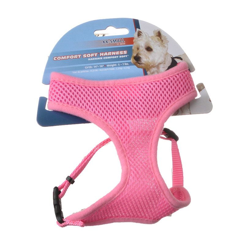 pink harness for small dogs