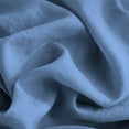 thumbnail image 6 of DNG Creations 3 Piece Double Ruffle Duvet Cover With Zipper Closure ( Solid Medium Blue ) All-Season 100% Egyptian Cotton, 800 Thread Count ( Oversized King - Size ), 6 of 6