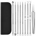 thumbnail image 3 of Htwon Blackhead Remover Kit en Acier Inoxydable Comédons Extracteur Outils de Suppression de l'Acné, 3 of 15