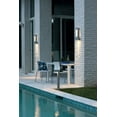 thumbnail image 2 of 2 Light Medium Outdoor Wall Lantern in Modern Style 6 inches Wide By 16 inches High-Satin Black Finish-Integrated Led Lamp Base Type Bailey Street, 2 of 8