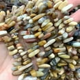 thumbnail image 5 of HOOUN Wholesale Irregular Natural Stone Agates Loose Beads for Jewelry Making 15.5''-white glass, 5 of 9