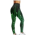 thumbnail image 4 of Wangmeiwg St Patricks Day Leggings for Women St Patricks Day Print High Waist Yoga Pants For Women Tights Compression Running Fitness Workout Leggings Bronze XXL, 4 of 5