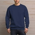 thumbnail image 6 of Men's 100% Cotton Crew Neck Sweatshirt Loose Soft Basic Pullover Sweatshirt, 6 of 15