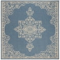 thumbnail image 7 of SAFAVIEH Beach House Harding Traditional Indoor/Outdoor Runner Rug Cream/Blue, 2' x 8', 7 of 7