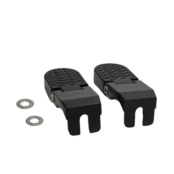 Tekuisi 1 Pair Electric Bicycle Pedals Folding Rear Passenger Footrest for E-bike Motorcycle Foot Pedal Cycling Pedal Pegs