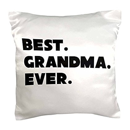 3dRose Best Grandma Ever, Pillow Case, 16 by