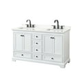 thumbnail image 6 of Wyndham Collection Wcs202060d-Qtz-Us3mxx Deborah 60" Free Standing Double Basin Vanity Set, 6 of 6