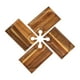 thumbnail image 4 of Tabla de quesos de madera ligera y portátil con soporte para bebidas, 4 unidades Rectángulo, 4 of 9