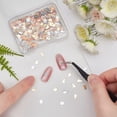 thumbnail image 3 of 640Pcs 8 Style Brass Cabochons Nail Art Decoration Accessories for Women Footprint & Cat Platinum & Golden 4~6x4~6.5x0.1mm 80pcs/style, 3 of 6