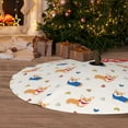 thumbnail image 6 of Sikiie Corgi Dog And Heart 30-48 inches {designName} Print Christmas Tree Skirt Snowman Xmas Tree Skirt with Edge Christmas Decorations for Holiday Party36", 6 of 7