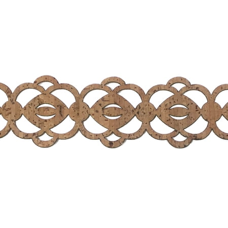 Belagio Laser-Cut Cork Trim 1.5"X10yd-Medallion