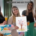 thumbnail image 4 of 1 juego de decoración de árbol de huellas dactilares para revelación de género, libro de visitas para fiesta, decoración para baby shower, suministros para fiesta, 4 of 7